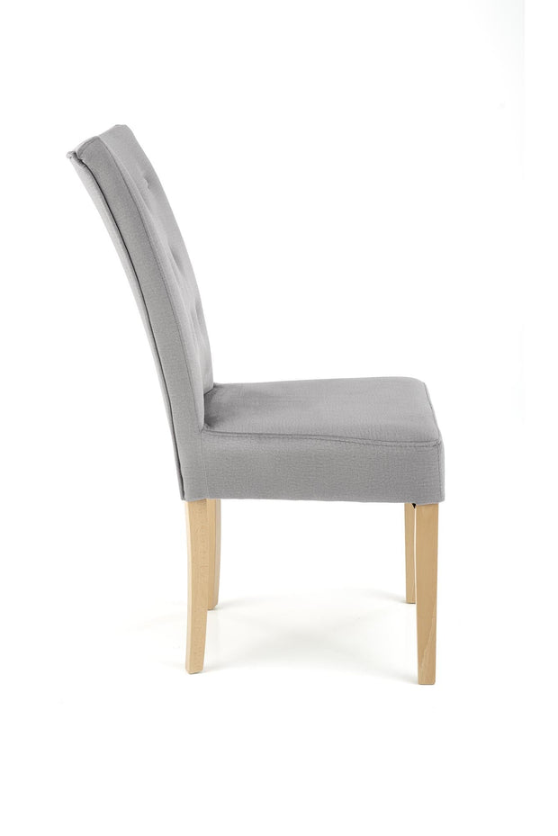 Sedia da pranzo in velluto Vermont Grigio (2)