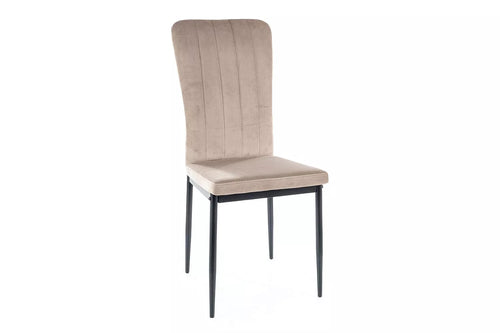 Sedia da pranzo in velluto Vigo Beige