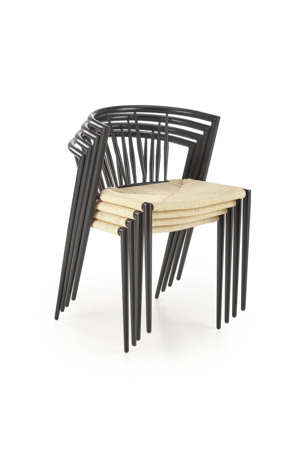 Sedia da pranzo K515 Nero (4)