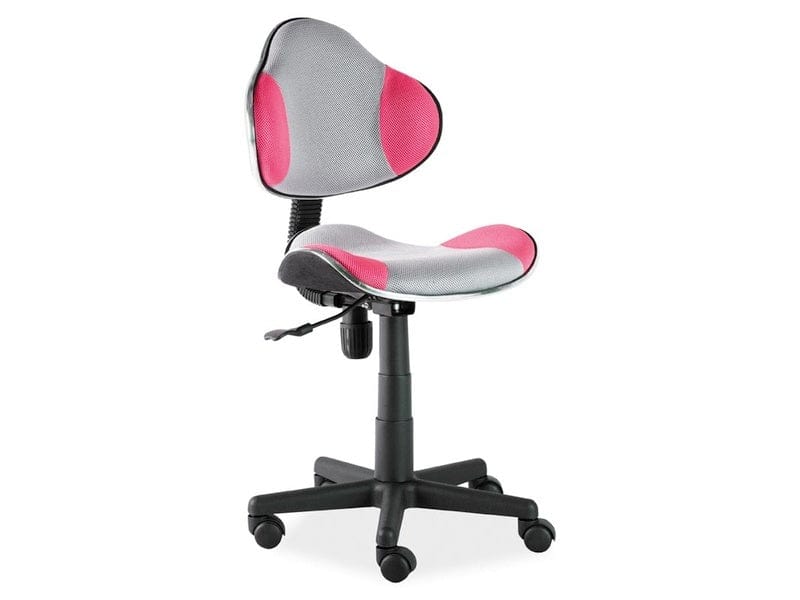 Sedia da scrivania per bambini in tessuto Q-G2 Grigio