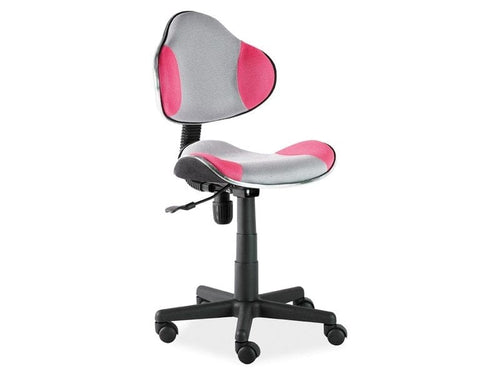 Sedia da scrivania per bambini in tessuto Q-G2 Grigio