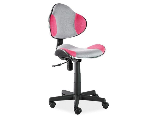 Sedia da scrivania per bambini in tessuto Q-G2 Grigio