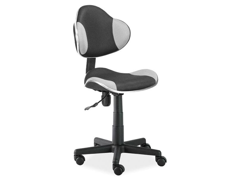 Sedia da scrivania per bambini in tessuto Q-G2 Grigio