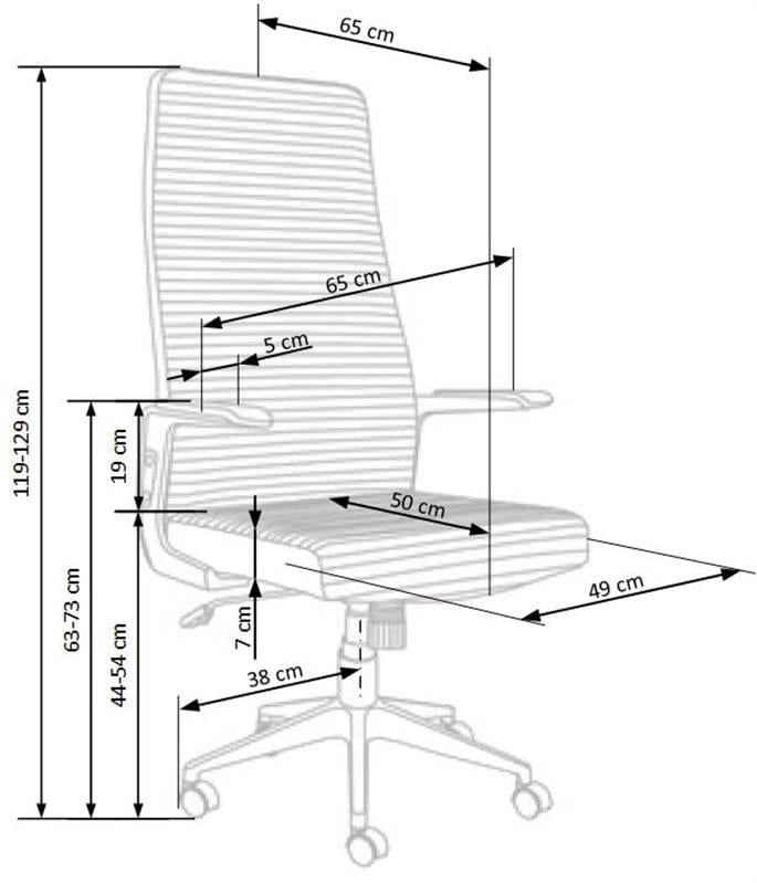Sedia da ufficio Arethusa Grigio (9)
