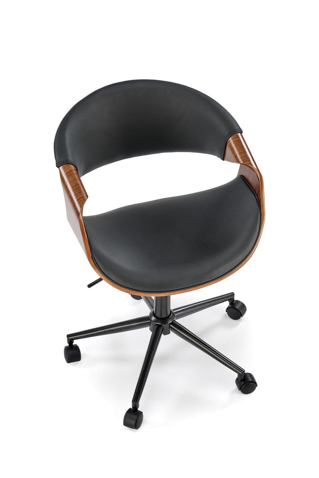 Sedia da ufficio in ecopelle Bilbo Nero (2)