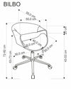 Sedia da ufficio in ecopelle Bilbo Nero (4)
