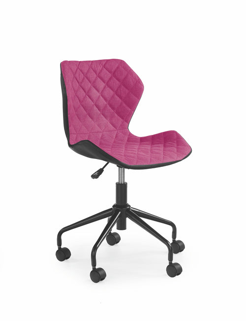 Sedia da ufficio in ecopelle Matrix Rosa