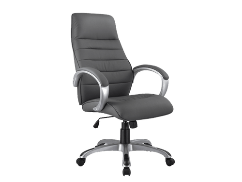 Sedia da ufficio in ecopelle Q-046 Grigio