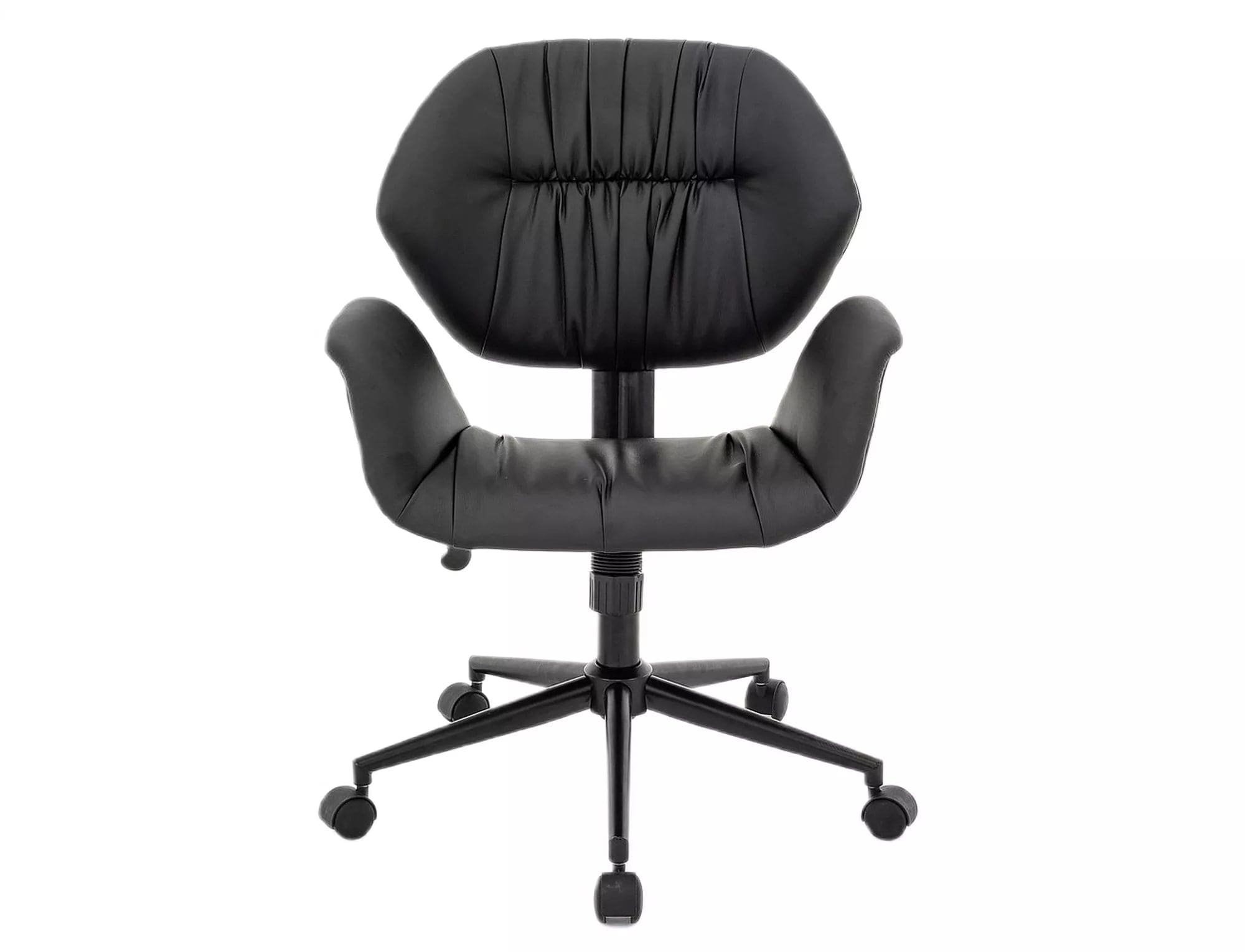 Sedia da ufficio in ecopelle Q-214 Nero (1)