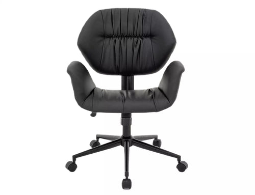 Sedia da ufficio in ecopelle Q-214 Nero (1)