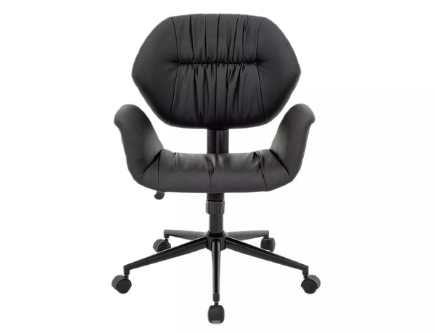 Sedia da ufficio in ecopelle Q-214 Nero (1)
