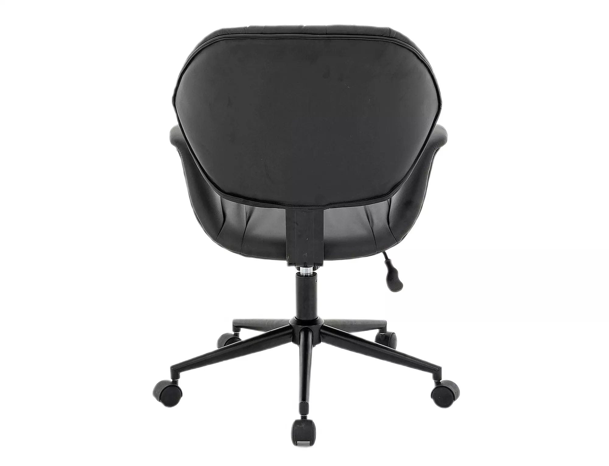 Sedia da ufficio in ecopelle Q-214 Nero (2)