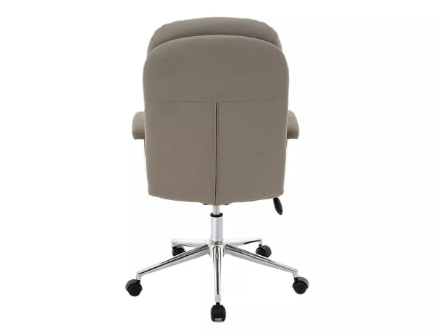 Sedia da ufficio in ecopelle Q-288 Grigio (1)
