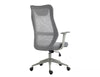 Sedia da ufficio in ecopelle Q-346 Grigio (2)