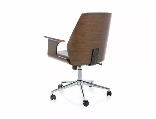 Sedia da ufficio in ecopelle Vermont Nero (1)