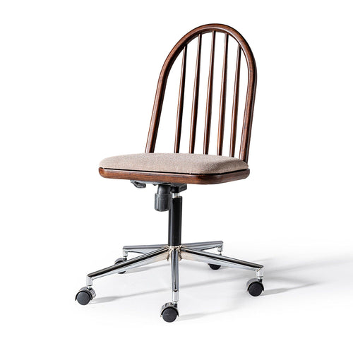 Sedia da ufficio in tessuto Albero 63 Beige