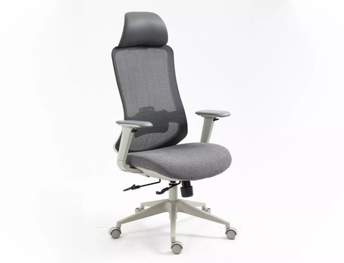 Sedia da ufficio in tessuto Ergon Grigio