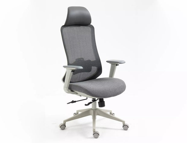 Sedia da ufficio in tessuto Ergon Grigio