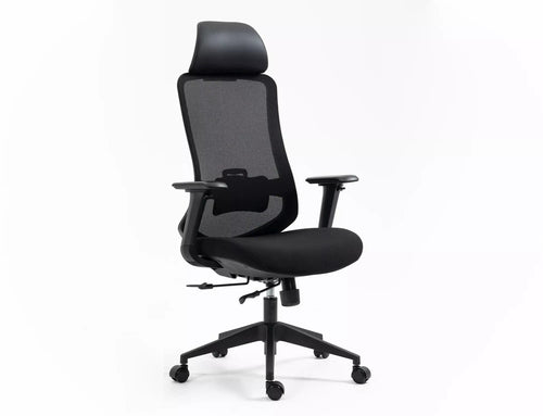 Sedia da ufficio in tessuto Ergon Nero