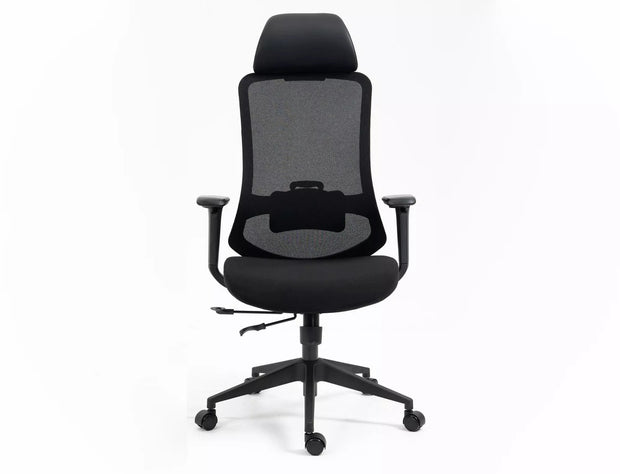 Sedia da ufficio in tessuto Ergon Nero (1)