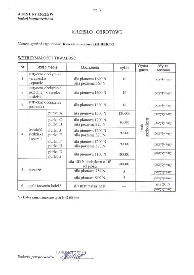 Sedia da ufficio in tessuto Gilberto Nero (2)