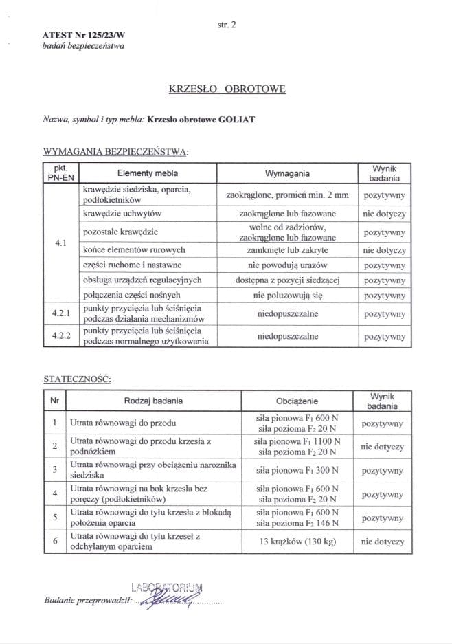 Sedia da ufficio in tessuto Goliat Nero (1)