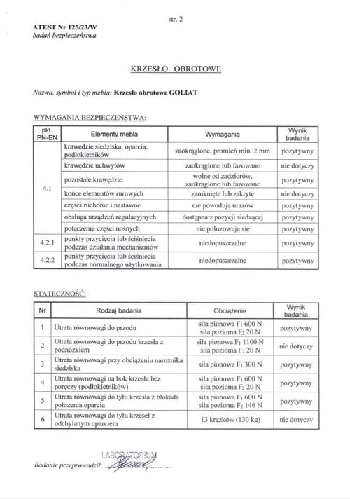 Sedia da ufficio in tessuto Goliat Nero (1)