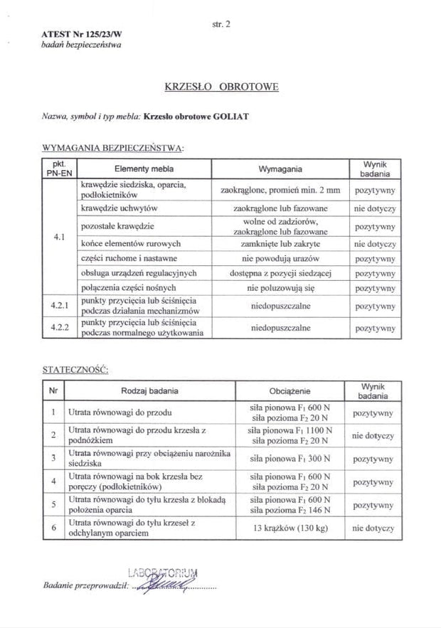 Sedia da ufficio in tessuto Goliat Nero (1)