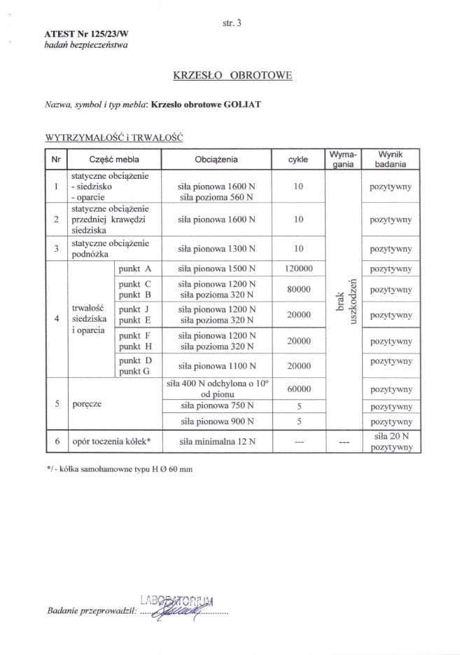 Halmar Sedia da ufficio in tessuto Goliat Nero