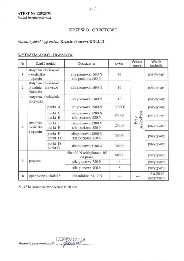 Halmar Sedia da ufficio in tessuto Goliat Nero