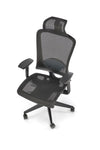 Halmar Sedia da ufficio in tessuto Goliat Nero