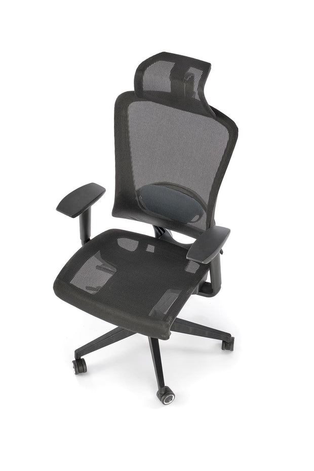 Halmar Sedia da ufficio in tessuto Goliat Nero