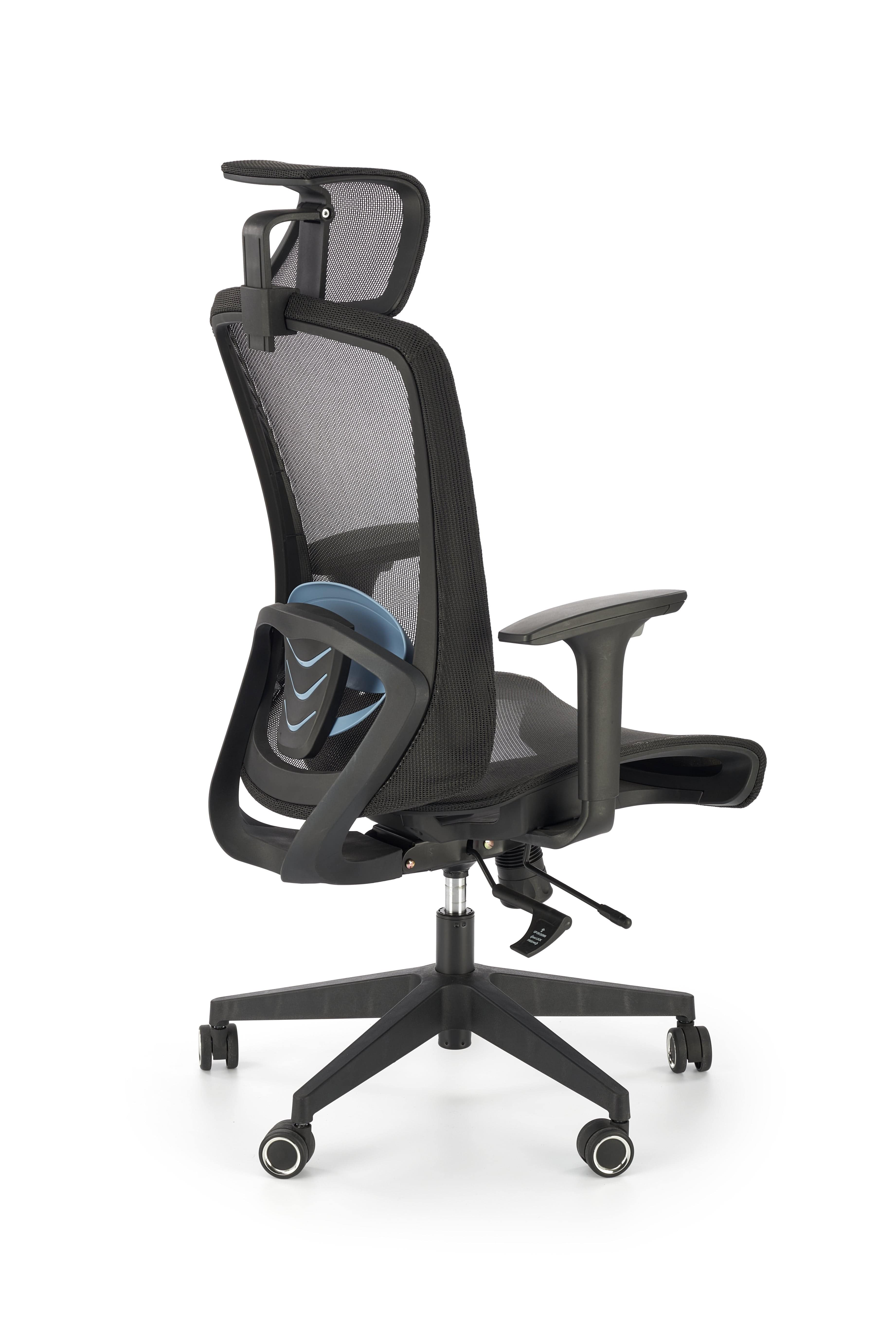 Halmar Sedia da ufficio in tessuto Goliat Nero