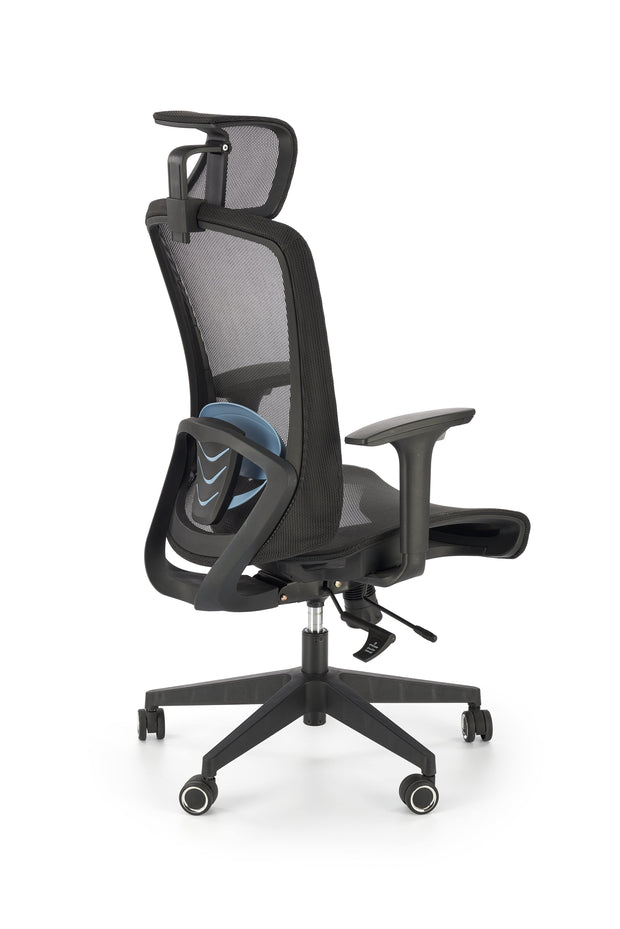 Halmar Sedia da ufficio in tessuto Goliat Nero