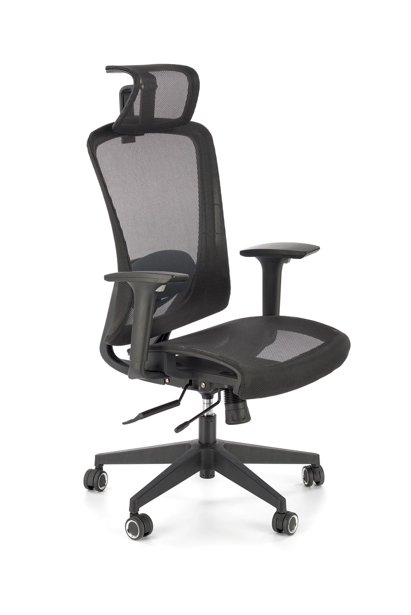 Sedia da ufficio in tessuto Goliat Nero (7)