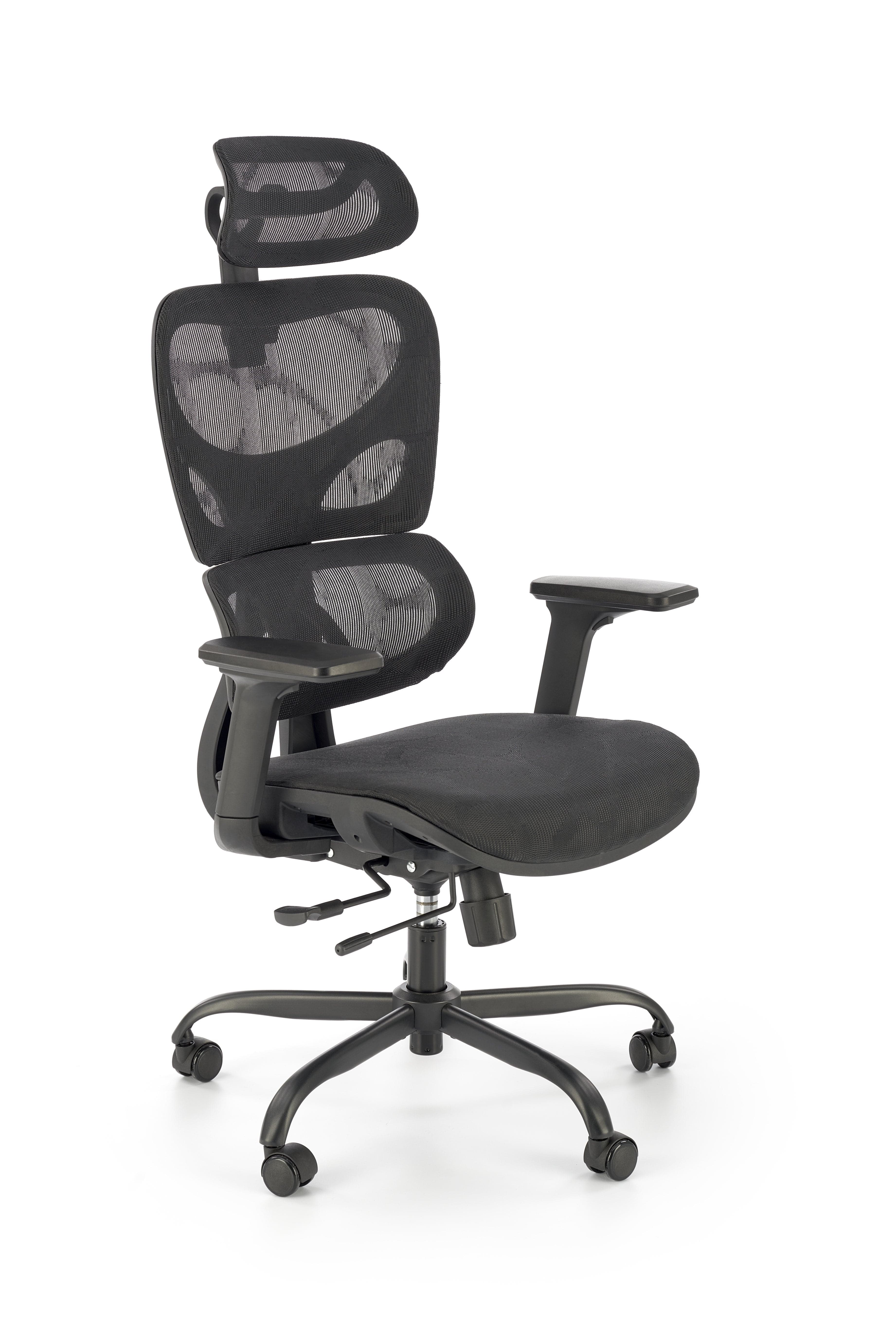 Sedia da ufficio in tessuto Gotard Nero
