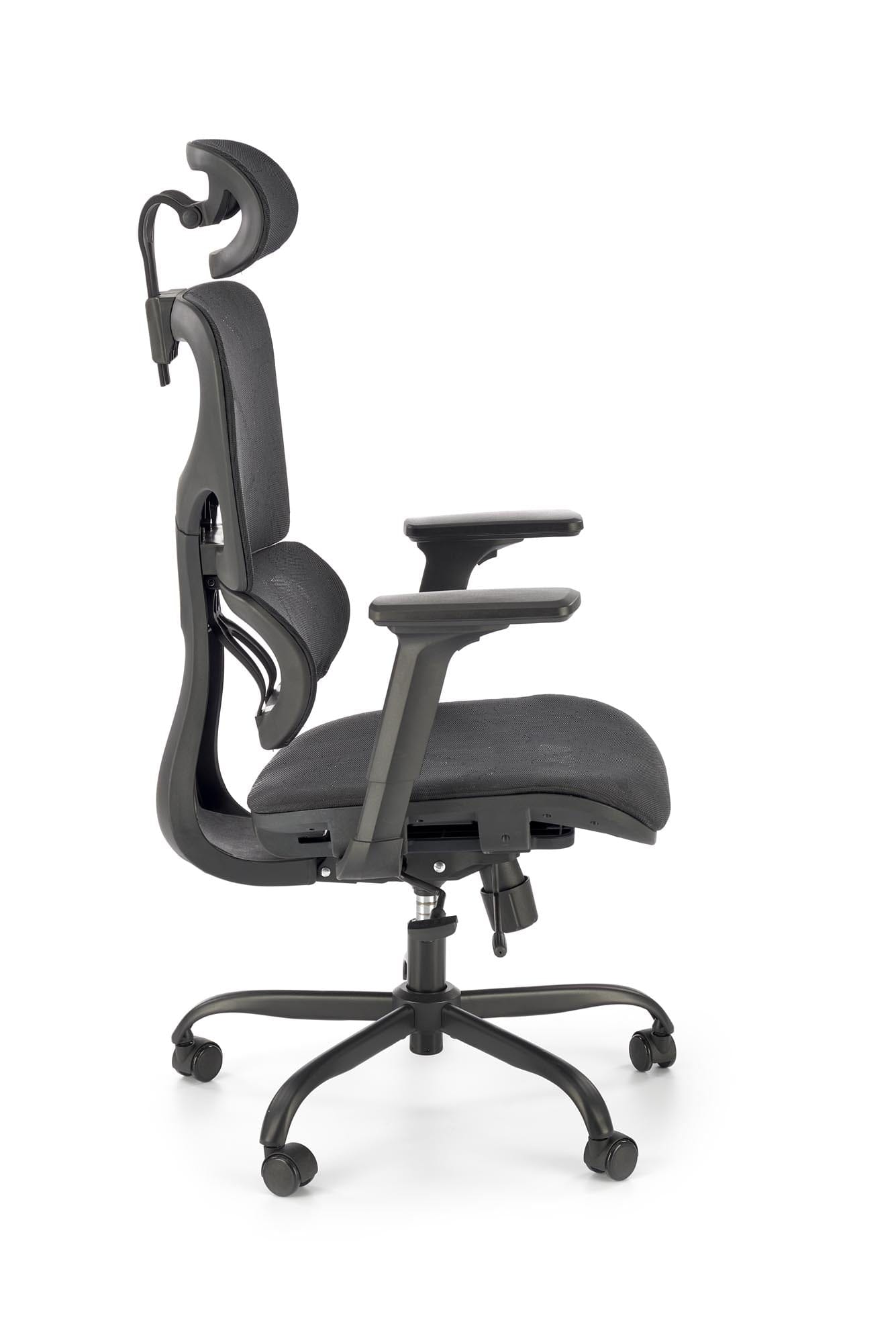 Sedia da ufficio in tessuto Gotard Nero (7)
