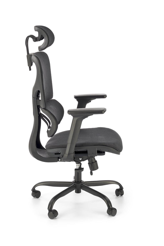 Sedia da ufficio in tessuto Gotard Nero (7)