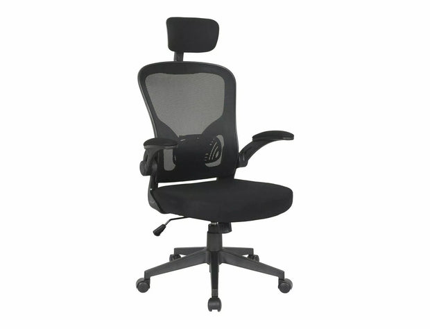 Sedia da ufficio in tessuto Q-060 Nero