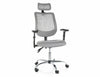 Sedia da ufficio in tessuto Q-118R Grigio