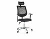 Sedia da ufficio in tessuto Q-118R Nero