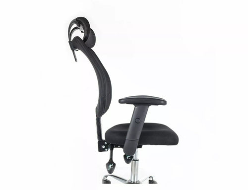 Sedia da ufficio in tessuto Q-118R Nero (1)