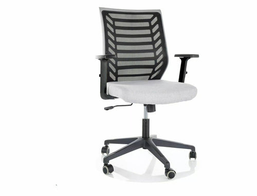 Sedia da ufficio in tessuto Q-320R Grigio