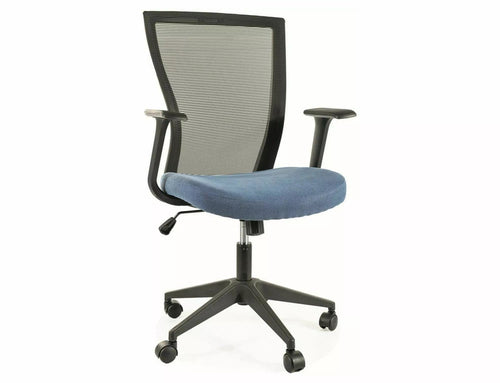 Sedia da ufficio in tessuto Q-328 Blu