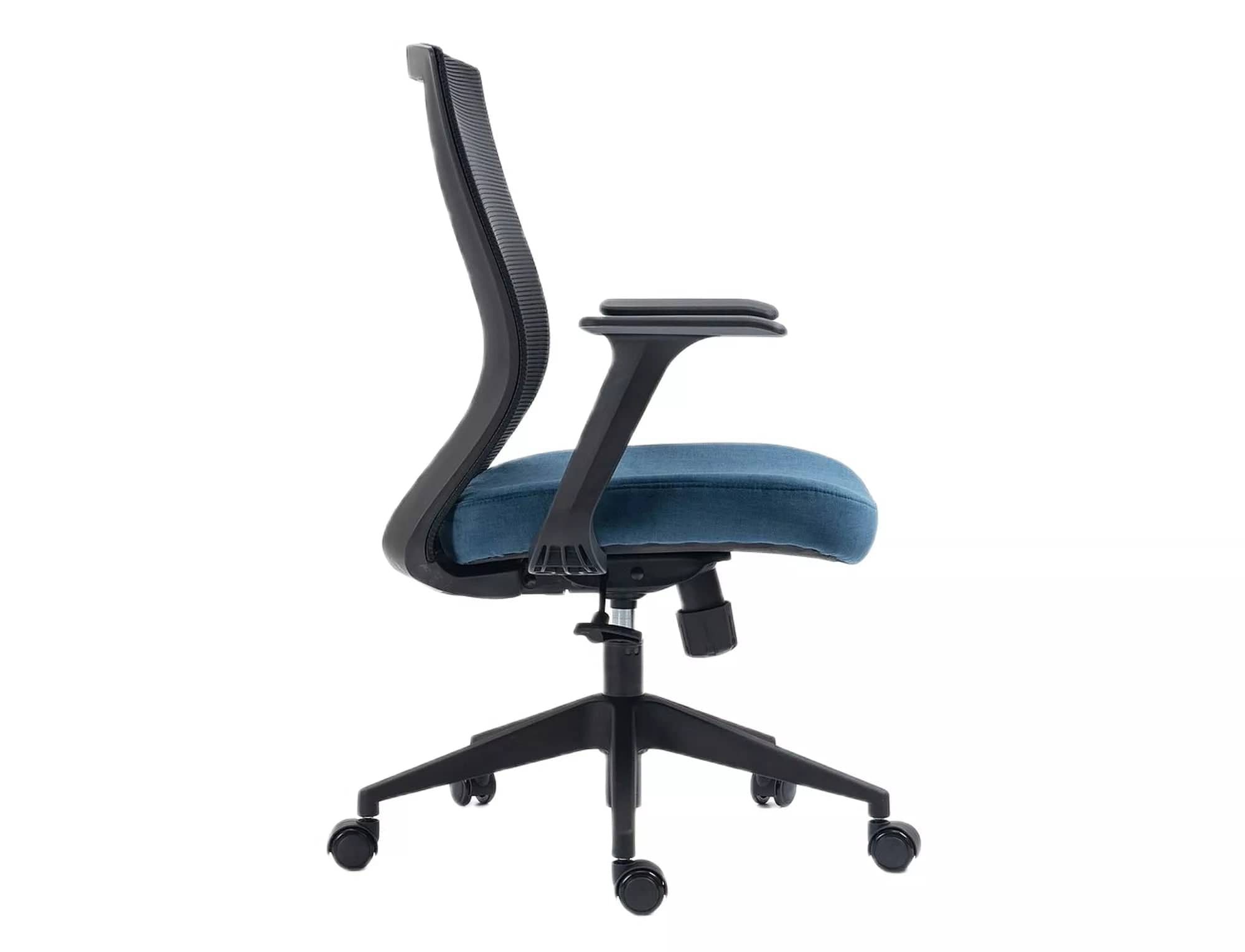 Sedia da ufficio in tessuto Q-328 Blu (2)