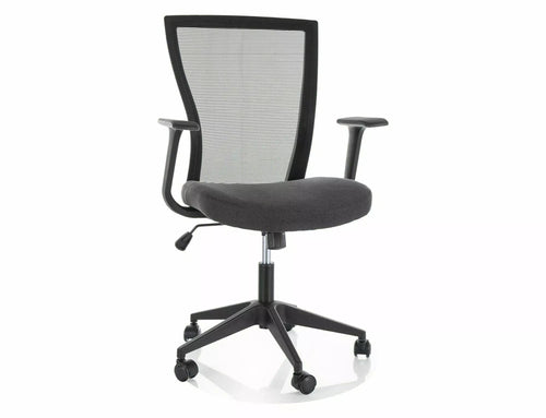Sedia da ufficio in tessuto Q-328 Nero