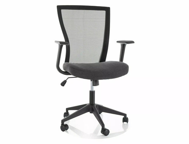 Sedia da ufficio in tessuto Q-328 Nero