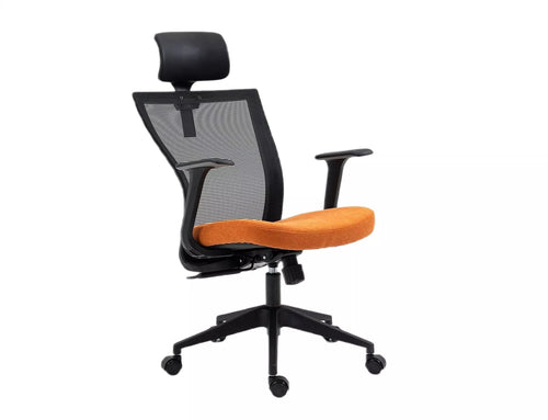 Sedia da ufficio in tessuto Q-328H Arancia