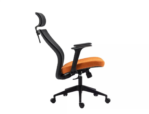 Sedia da ufficio in tessuto Q-328H Arancia (1)