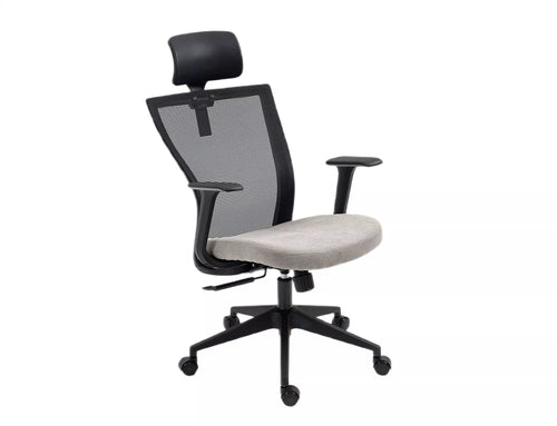 Sedia da ufficio in tessuto Q-328H Grigio
